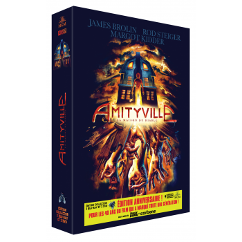 AMITYVILLE – LA TRILOGIE ORIGINELLE – EDITION COLLECTOR BLU-RAY ET DVD + 5 CARTES POSTALES + 1 TEE SHIRT