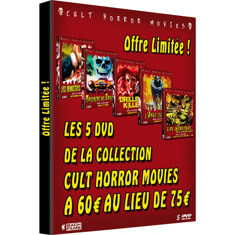 ^^ LES 5 DERNIERS DVD DE LA COLLECTION CULT HORROR MOVIES A 60 € AU LIEU DE 75 € ^^ - LOT 3 ^^ LES 5 DERNIERS DVD DE LA COLLECTION CULT HORROR MOVIES A 60 € AU LIEU DE 75 € ^^ - LOT 3
