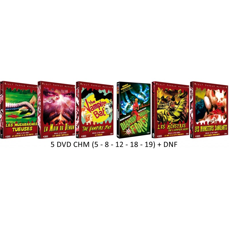 5 DVD COLLECTION CHM + DIAMOND NINJA FORCE + FRAIS DE PORT OFFERTS A 85 EUROS AU LIEU DE 120 EUROS