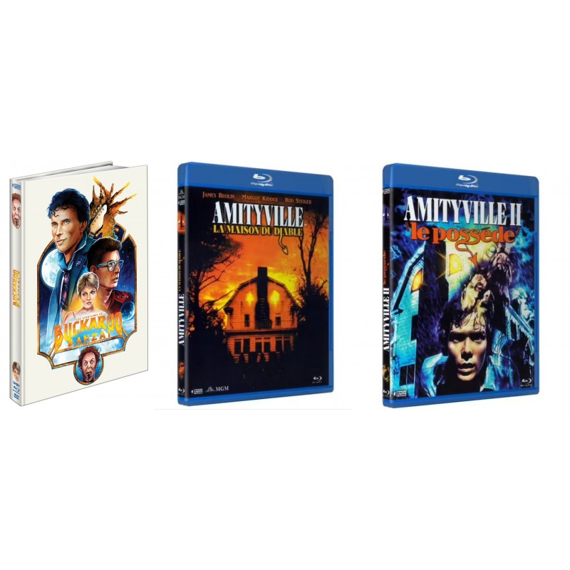 BUCKAROO BANZAI (BLU-RAY + DVD) + AMITYVILLE LA MAISON DU DIABLE (BLU-RAY) + LE POSSEDE (BLU-RAY) + FRAIS DE PORT OFFERTS BUCKAROO BANZAI (BLU-RAY + DVD) + AMITYVILLE LA MAISON DU DIABLE (BLU-RAY) + LE POSSEDE (BLU-RAY) + FRAIS DE PORT OFFERTS