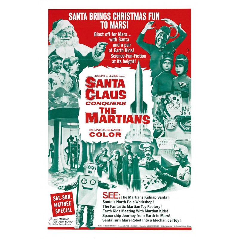 FILM A TELECHARGER – LE PERE NOEL CONTRE LES MARTIENS – HD (VOST) + HD (VF) OFFERTE