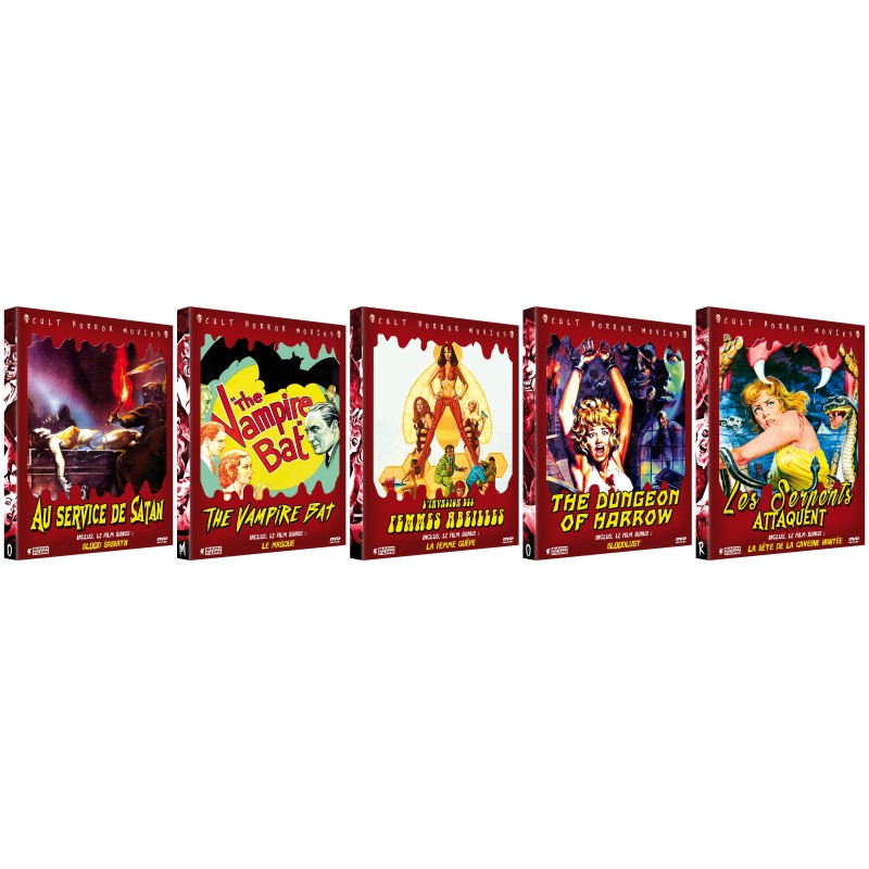 LOT 5 DVD COLLECTION CULT HORROR MOVIES A 48 € AU LIEU DE 60 € - (10 FILMS LOT 2)